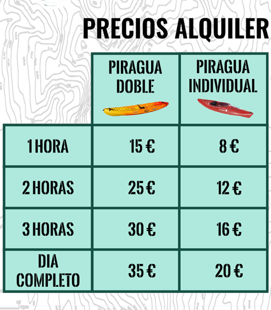 precios PiraguasElVado